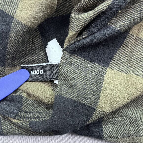 Jeans by Buffalo Mens Large Plaid Thin Flannel Long Sleeve Button Shirt - Picture 10 of 13